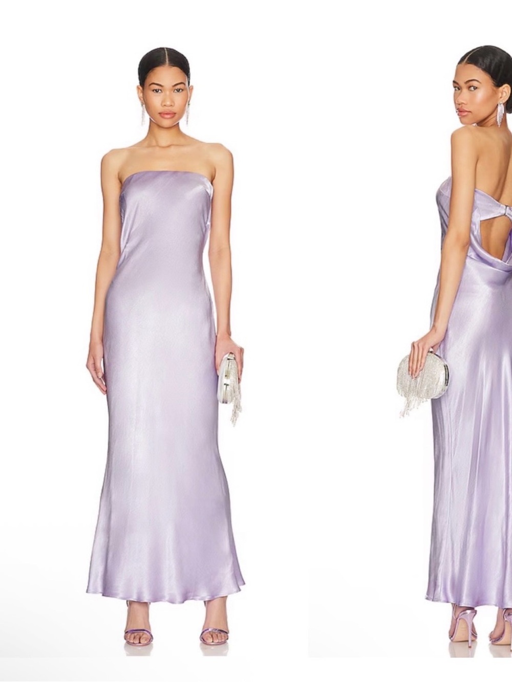✨Gorgeous Gown!✨Bec & Bridge Moondance Strapless Midi Dress in Lilac AU6/US2